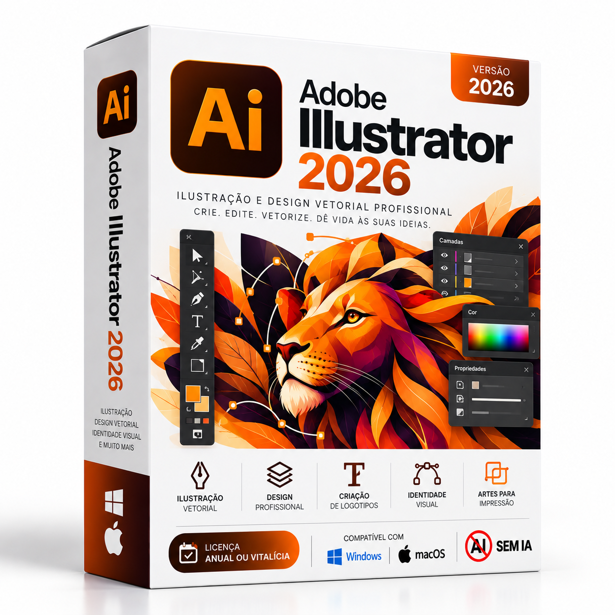 Adobe Illustrator 2026 – Windows ou Mac