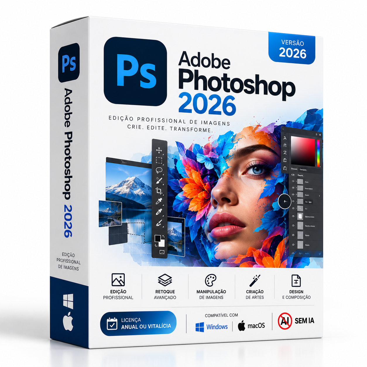 Adobe Photoshop 2026 – Windows ou Mac