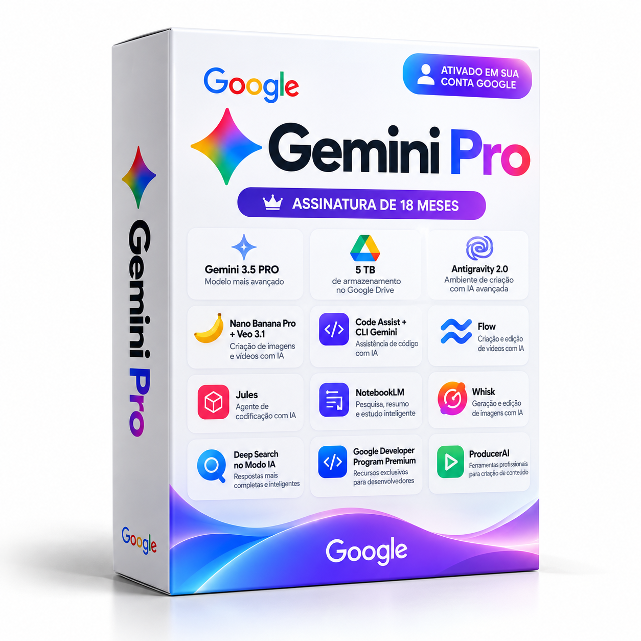 Google Gemini PRO – Assinatura 18 Meses