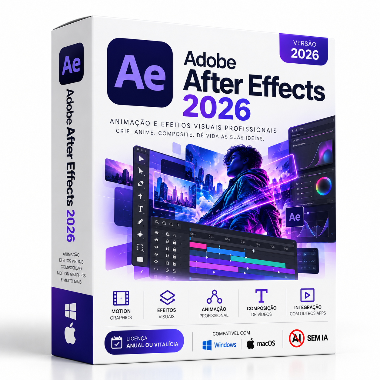 Adobe After Effects 2026 – Windows ou Mac